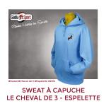 Sweat à capuche - Le Cheval de 3 Espelette