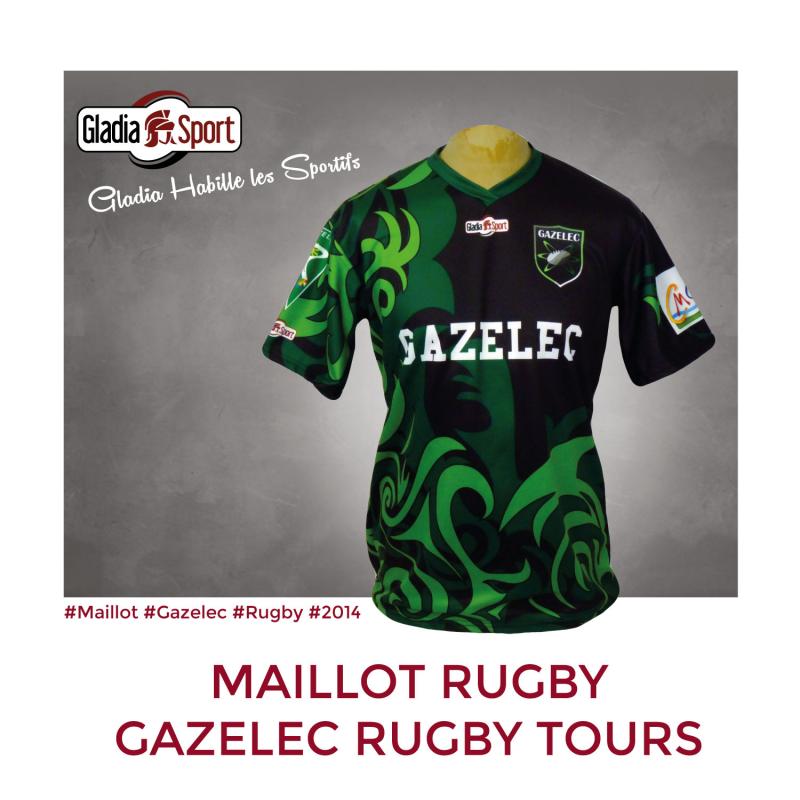 Maillot Rugby - Gazelec Rugby Tours