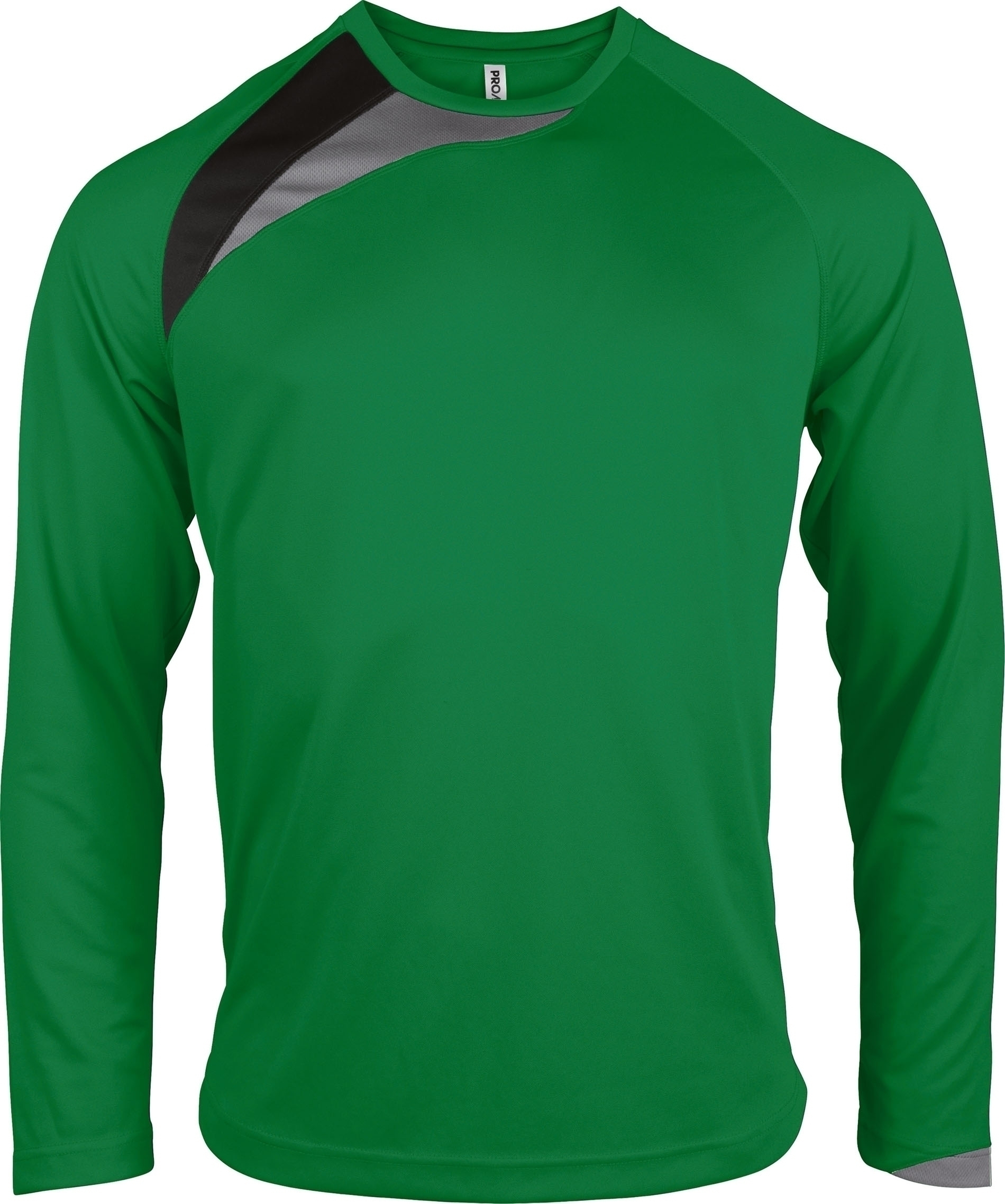 MAILLOT MANCHES LONGUES ADULTE Green / Black / Storm Grey Vert